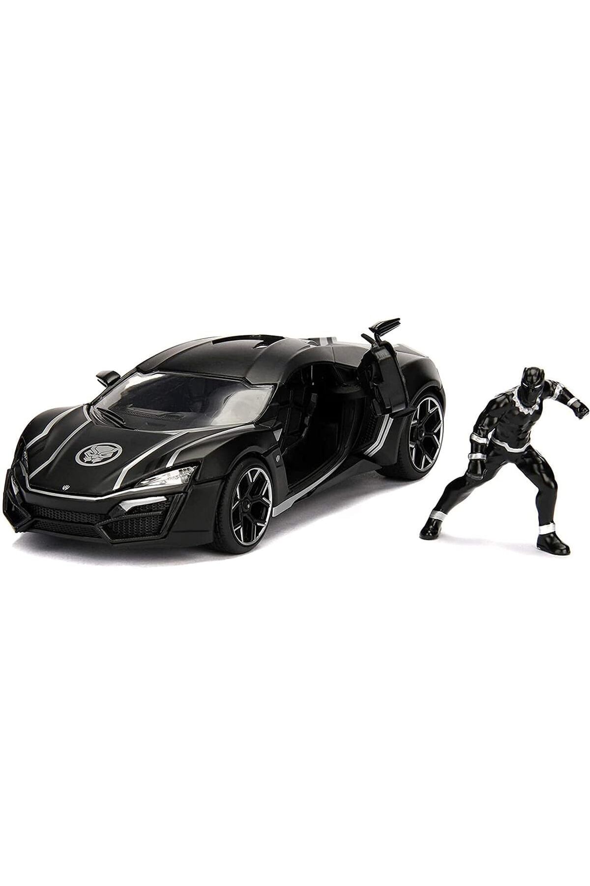 ÇAĞUR Dark Oyuncak Marvel Kara Panter-Beyaz Motorlar lykan hypersport DÖKÜM Araba, 1: 24 Ölçek Araç &