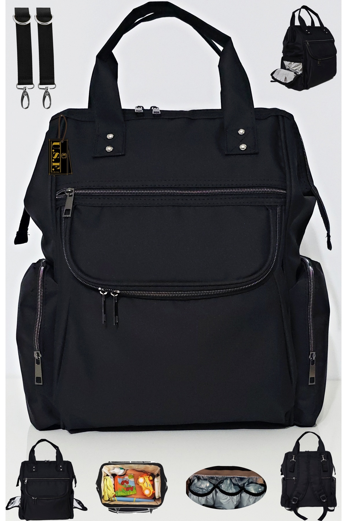 USF Çift Yönlü Bebek Kangurusu Ana Kucağı Bebek Taşıma Kanguru Bebek Bakım Sırt Çantası 2 Li Set fotoğrafı 3 (önizleme)