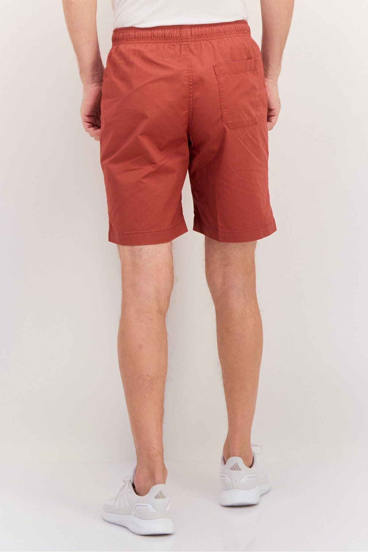 GAP-Men Plain 8 Inseam Basic Shorts, Red 3