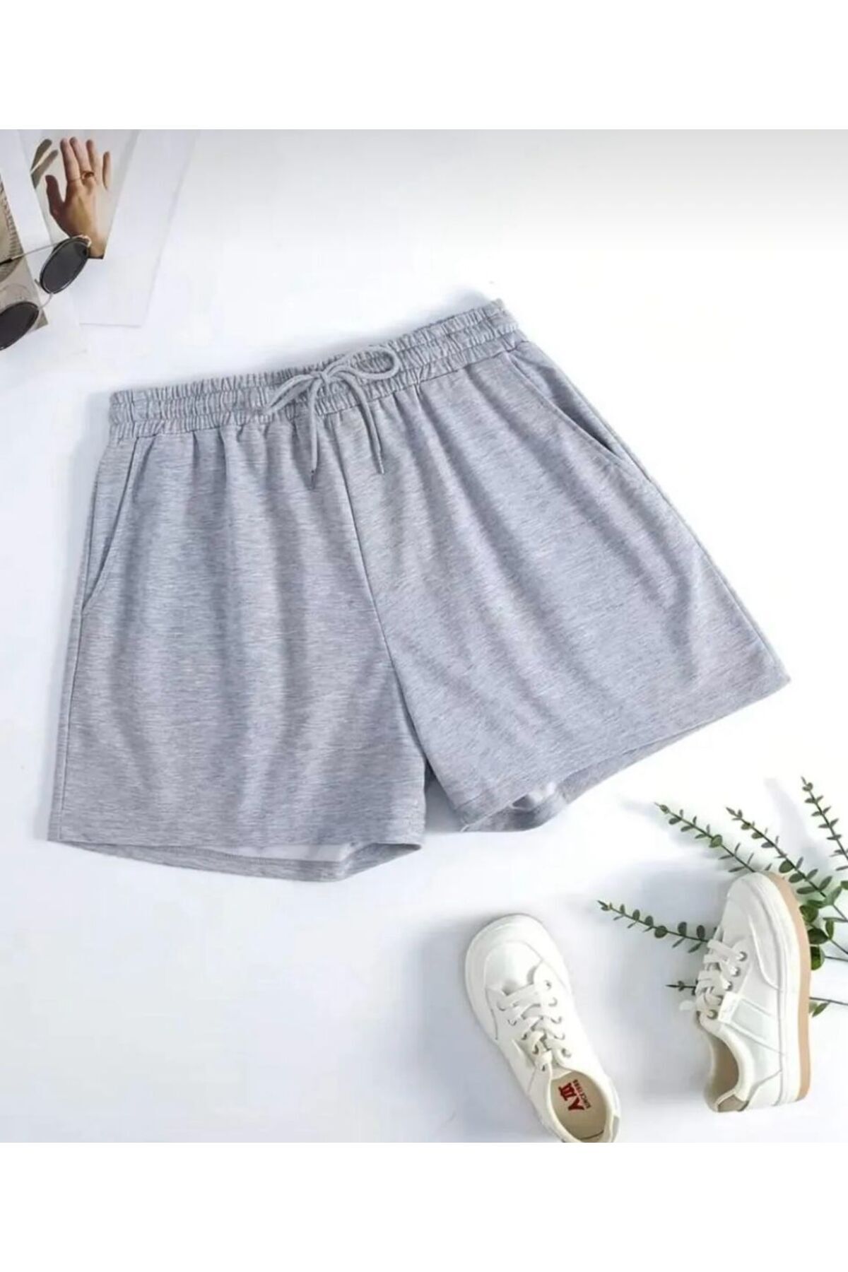 LACKH-2 Pieces Shorts Black Gray Comfortable Sweat Repellent 2