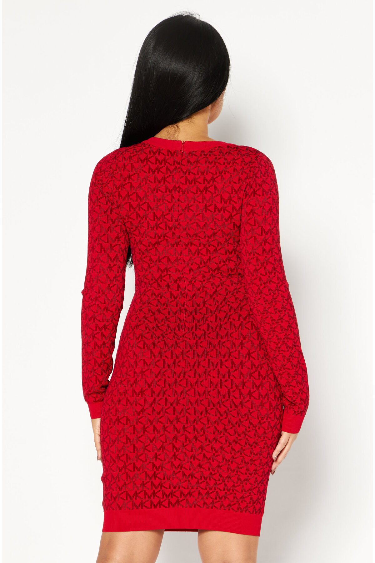 Michael Kors-Women Allover Print Mini Dress, Red 4