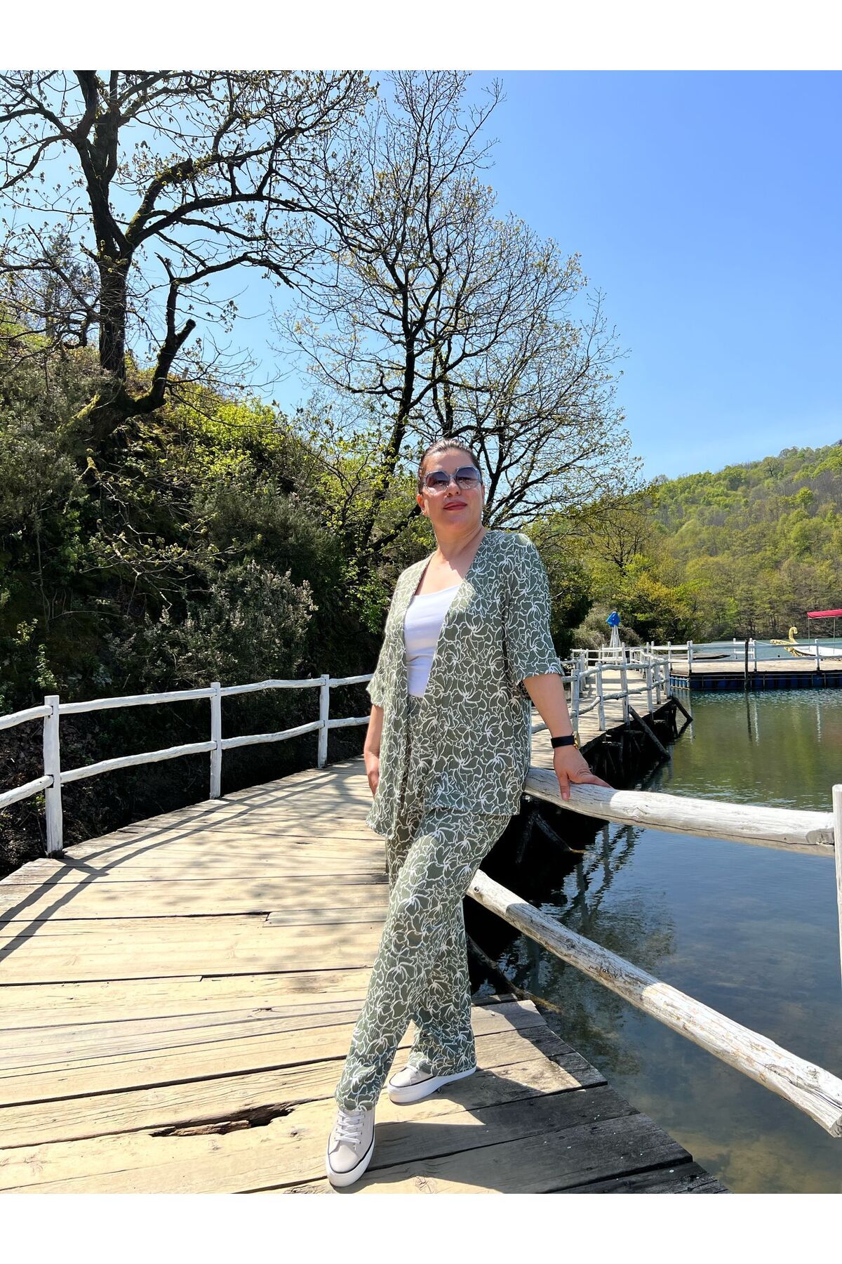 MJORA-Large Size Kimono & Pants Knitted Set 6