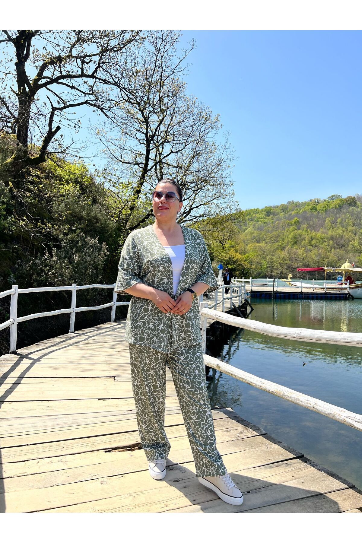 MJORA-Large Size Kimono & Pants Knitted Set 8