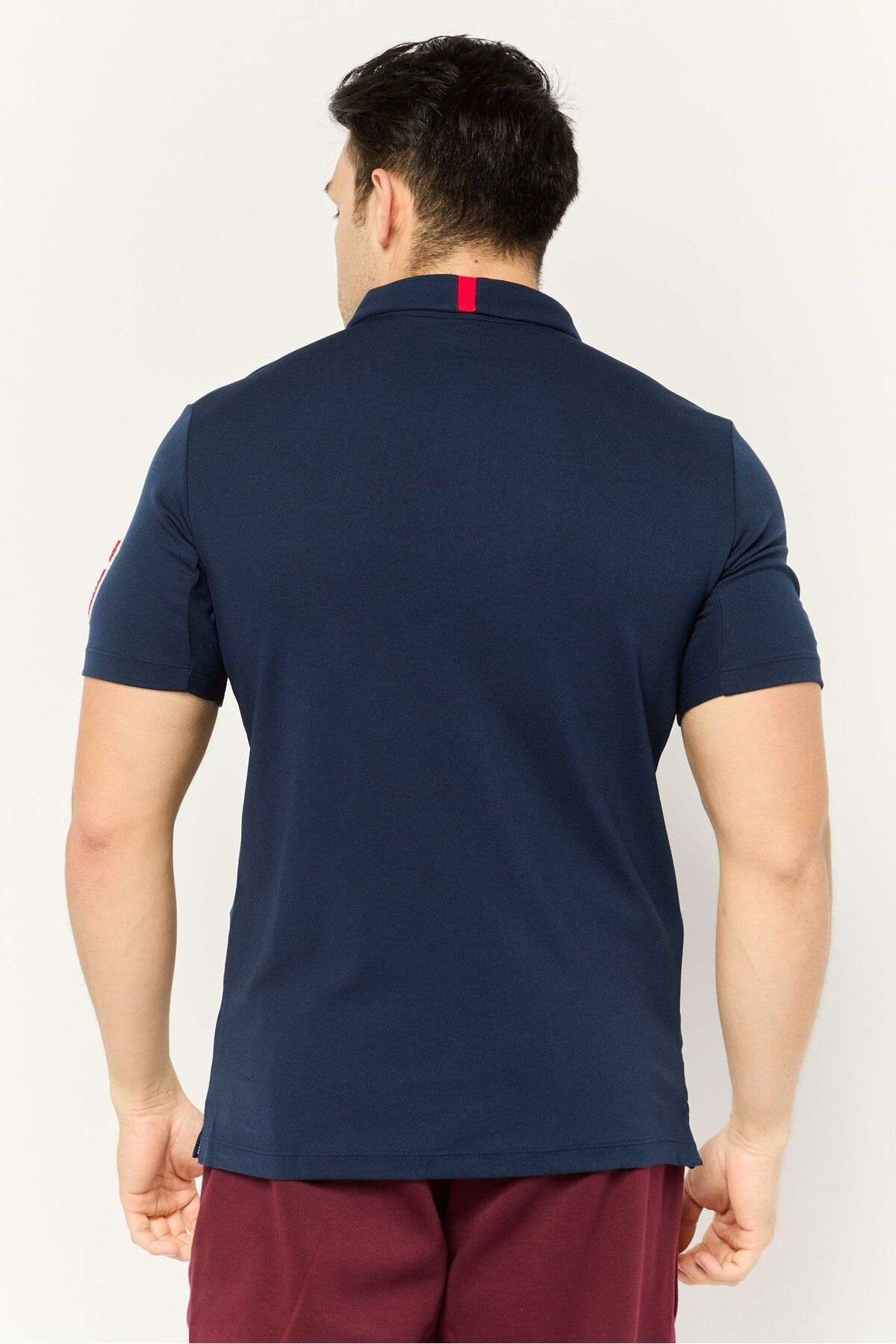 Puma-Men Sportswear Fit Embroidered Short Sleeves Golf Polo Shirt, Navy 4