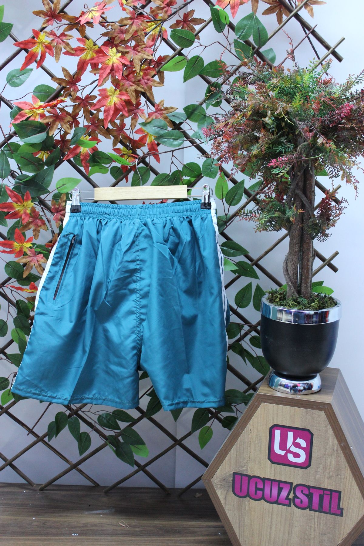mikam Bărbați Adulti La Preturi, Culoare Solidă, Cu Dună Laterală, Îmbrăcăminte De Plajă, Pantaloni De Baghe De Mare Masculin - M/L