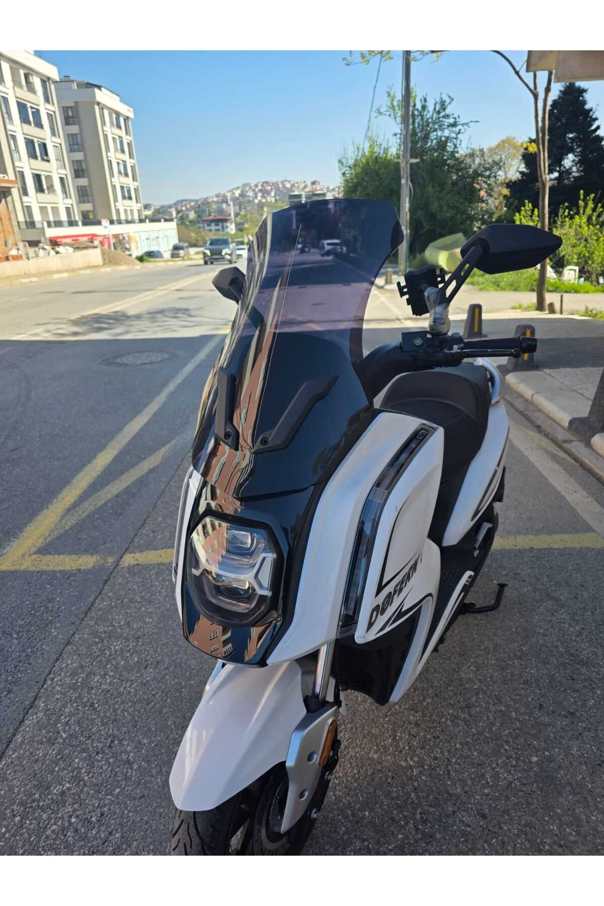 Dofern JDF 250 T Siperlik Ön Cam 2024-2025 Model 60cm Siyah Renkli 4mm UZUN CAM