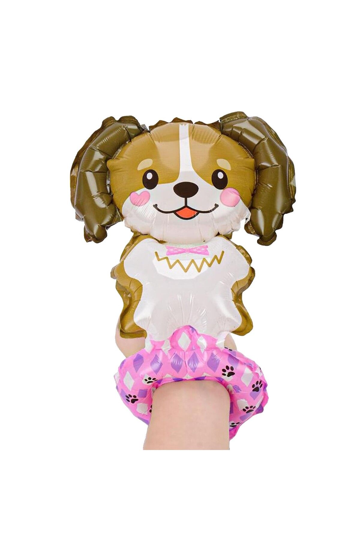 Flippy Balon, , Figurina Animalute, Tip Bratara, Model Catel, 13 X 35 Cm, ​​, Maro - One Size