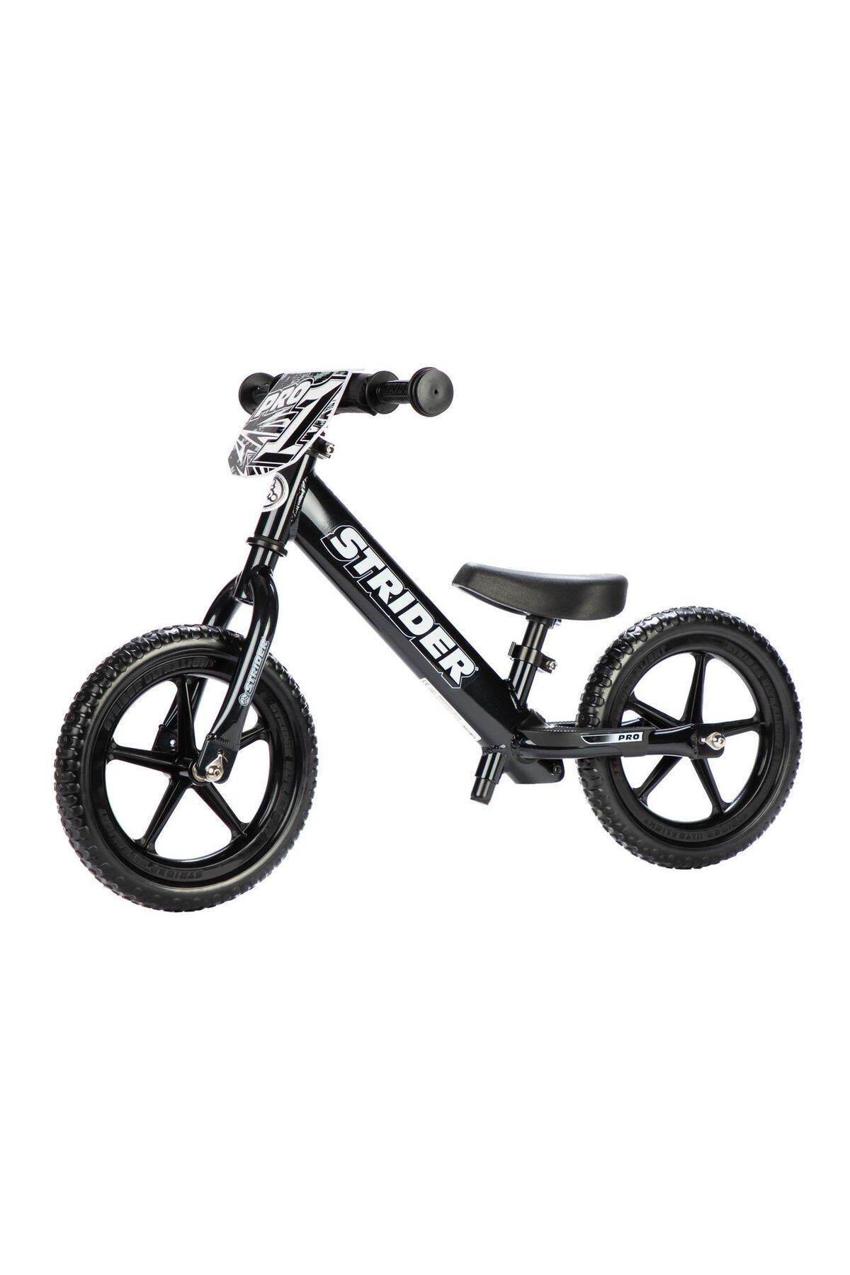 STRİDER Bicicleta Fara Pedale Pentru Copii Strider 12 Pro Balance, 2-5 Ani, Negru Perlat - One Size