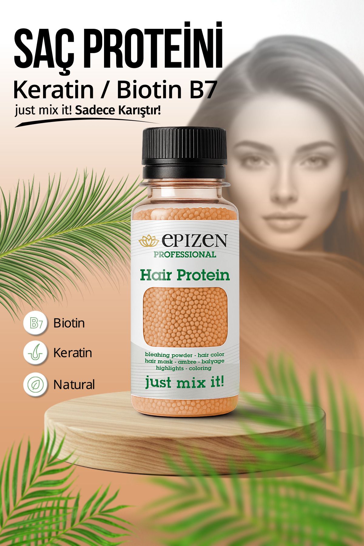 EPİZEN Saç Bakım Proteini - Hair Protein / Saç Açma Ve Boya İşlemlerinde Onarıcı Besleyici Ürün