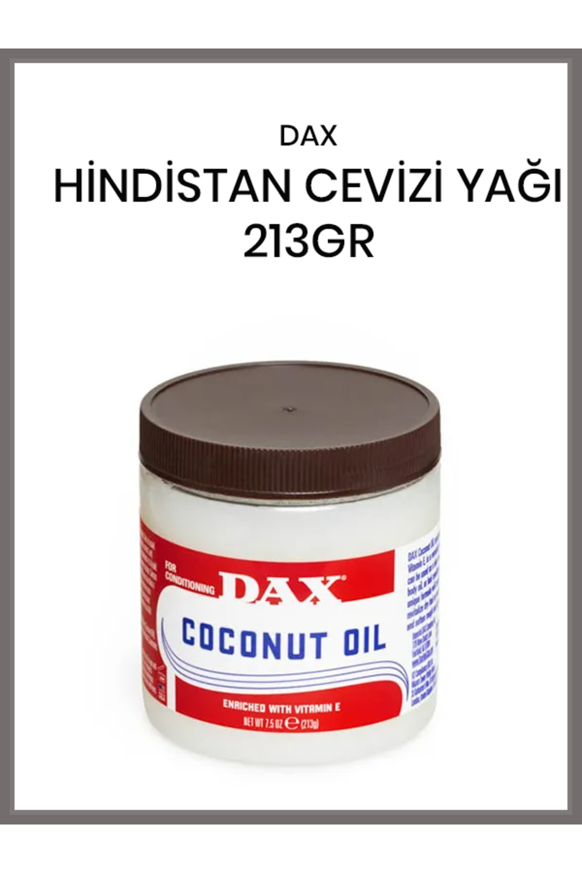 Dax Hindistan Cevizi Yağı 213 gr Saç ve Cilt Bakım Yağı — 077315000582