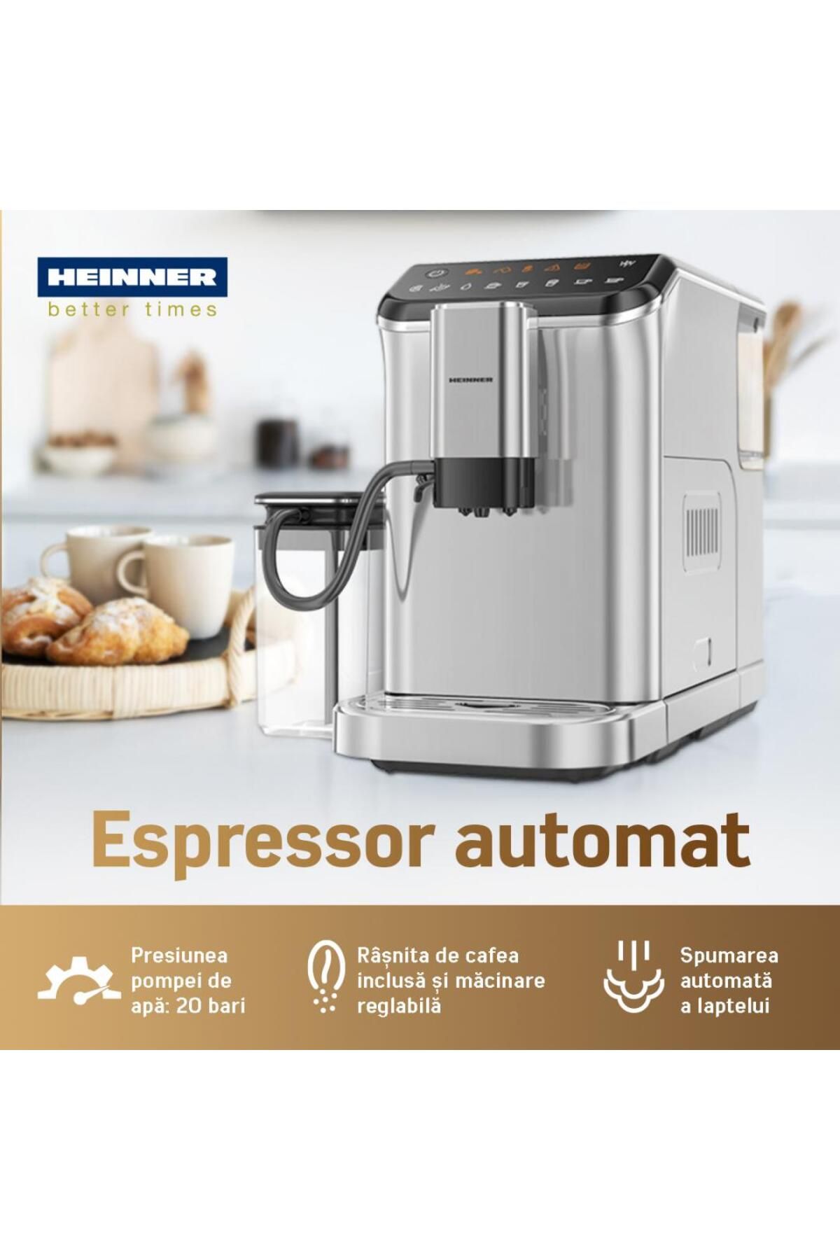 Heinner-Heinner Genesis HEMA-D20DGREY automatic espresso machine 6
