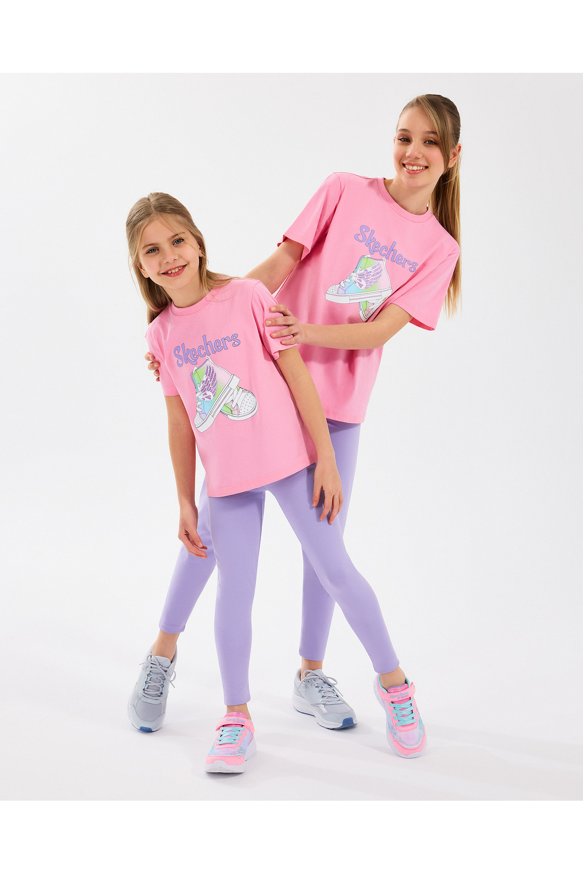 اسکچرز تی شرت دخترانه طرح Big Girl مدل G Graphic Tee SK2510019-610