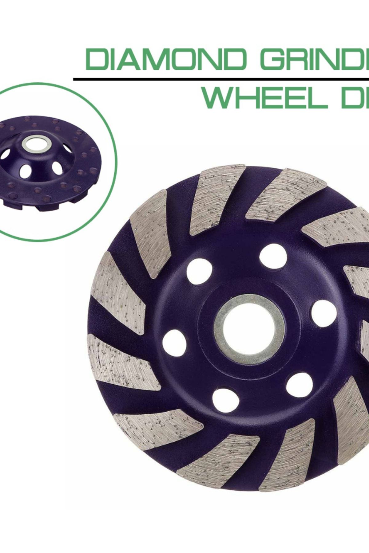 Choice-4" 100mm 1Pc Diamond Grinding Wheel Disc Bowl Shape Cup Concrete Granite Stone Ceramic Cutting Pi... 7