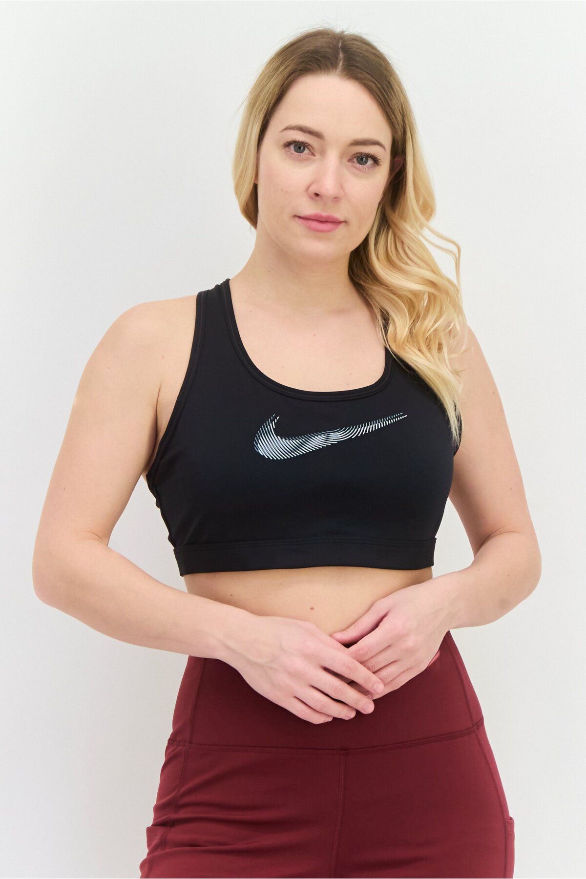 Nike Women's Classic Sports Bra, Medium Impact, Padded