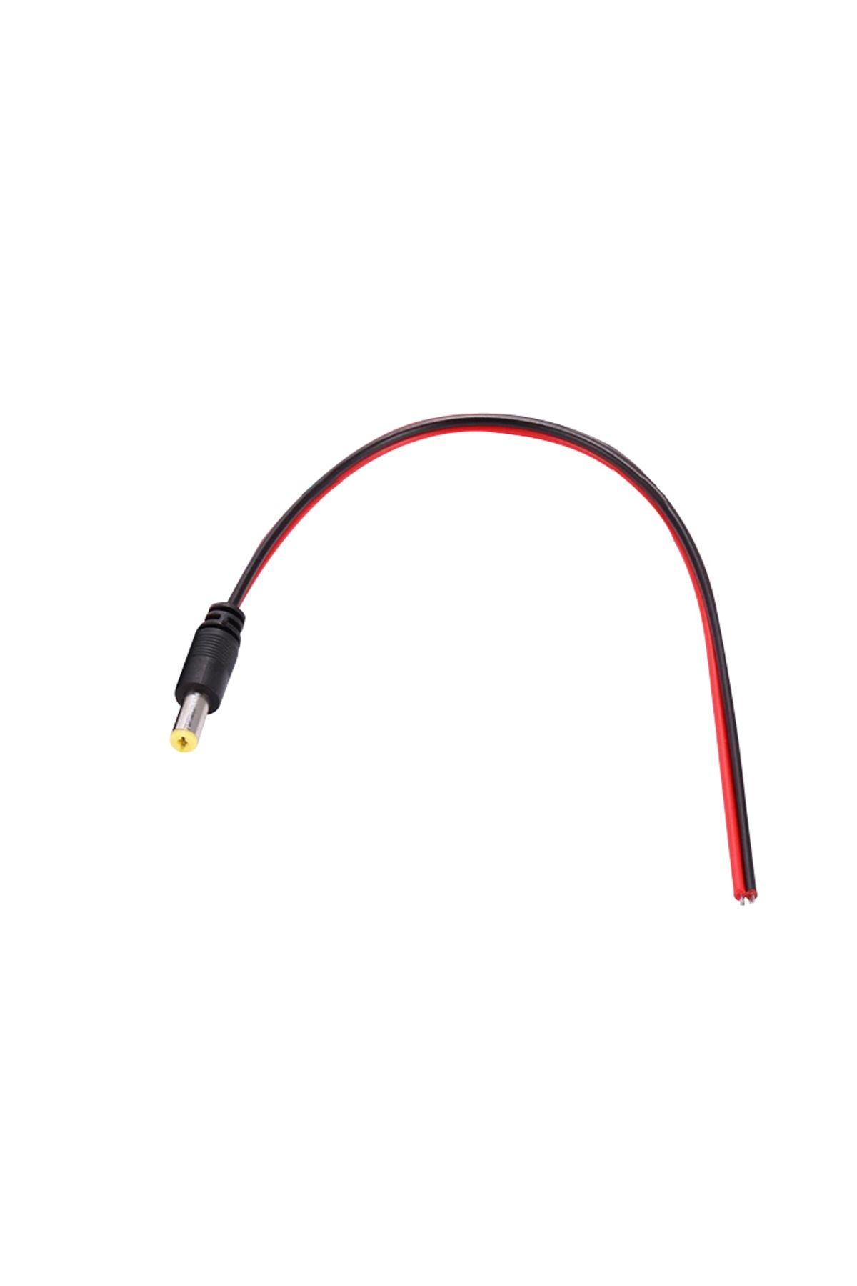 Genel Markalar TK 34 FİŞ KABLOLU TEK UÇLU KAMERA İÇİN 20 CM DC POWER JACK KABLOLU (5122)