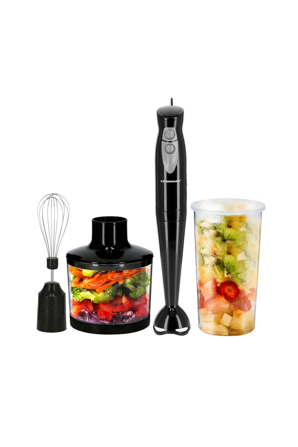Olsenmark Omhb2286 Hand Blender With Chopper, 250w Blender Mixer