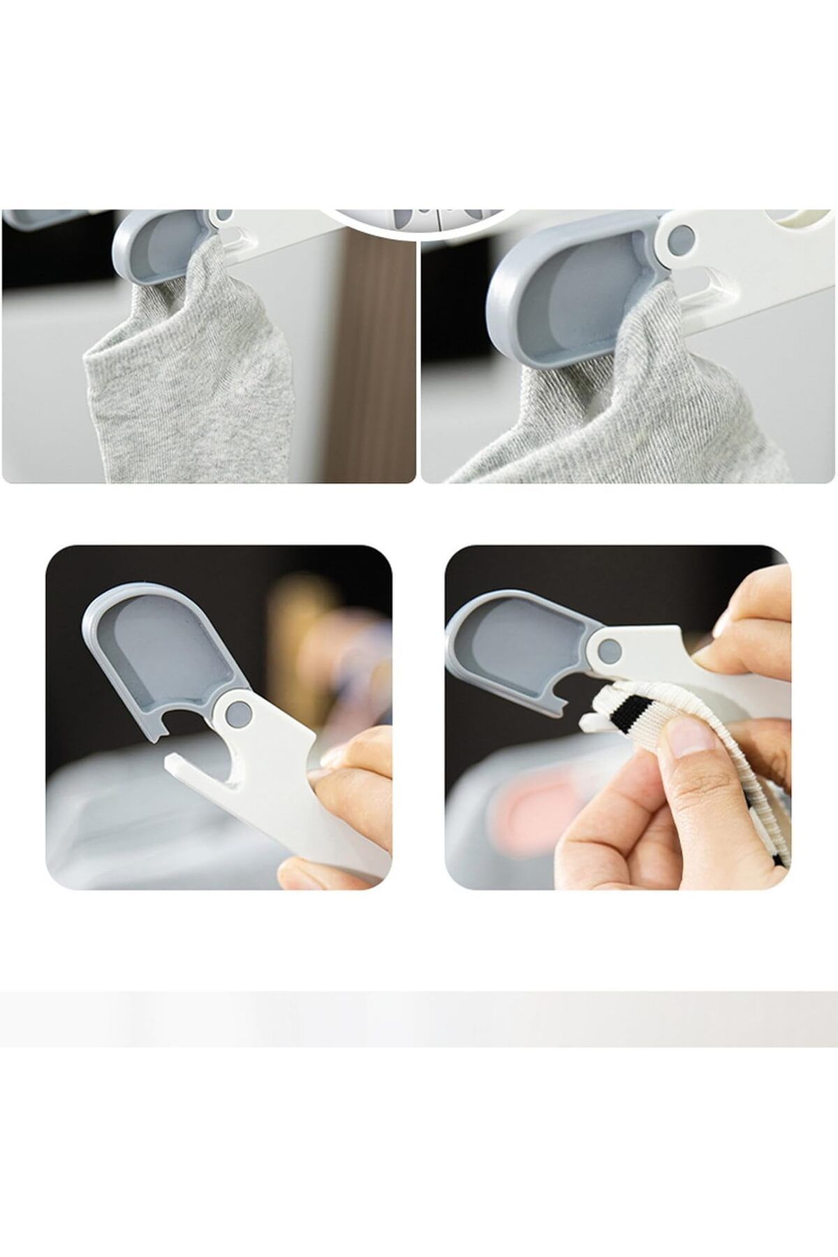 COOYA-3 Pack Foldable Hangers,Durable,High Load-Bearing Capacity,Non-Slip,for Tops,Pants,Skirts,Coats 4