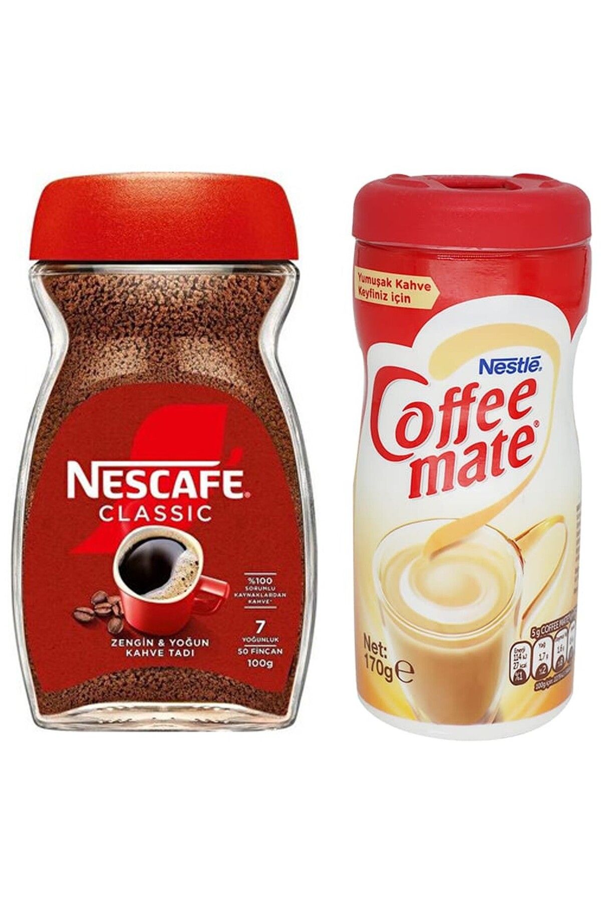 Nescafe-Classic Coffee Jar 100 g + Nestle Coffee Mate Coffee Whitener 170 g 1