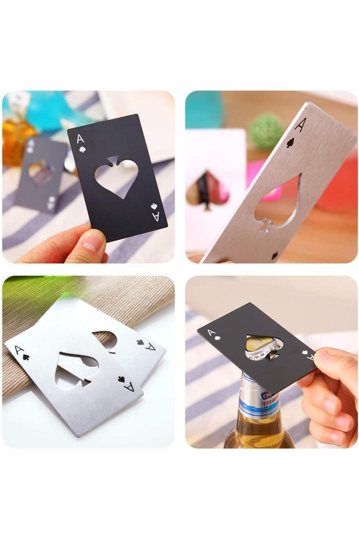 valkyrie-4Pcs Poker Card Stainless Steel Bottle Opener 6