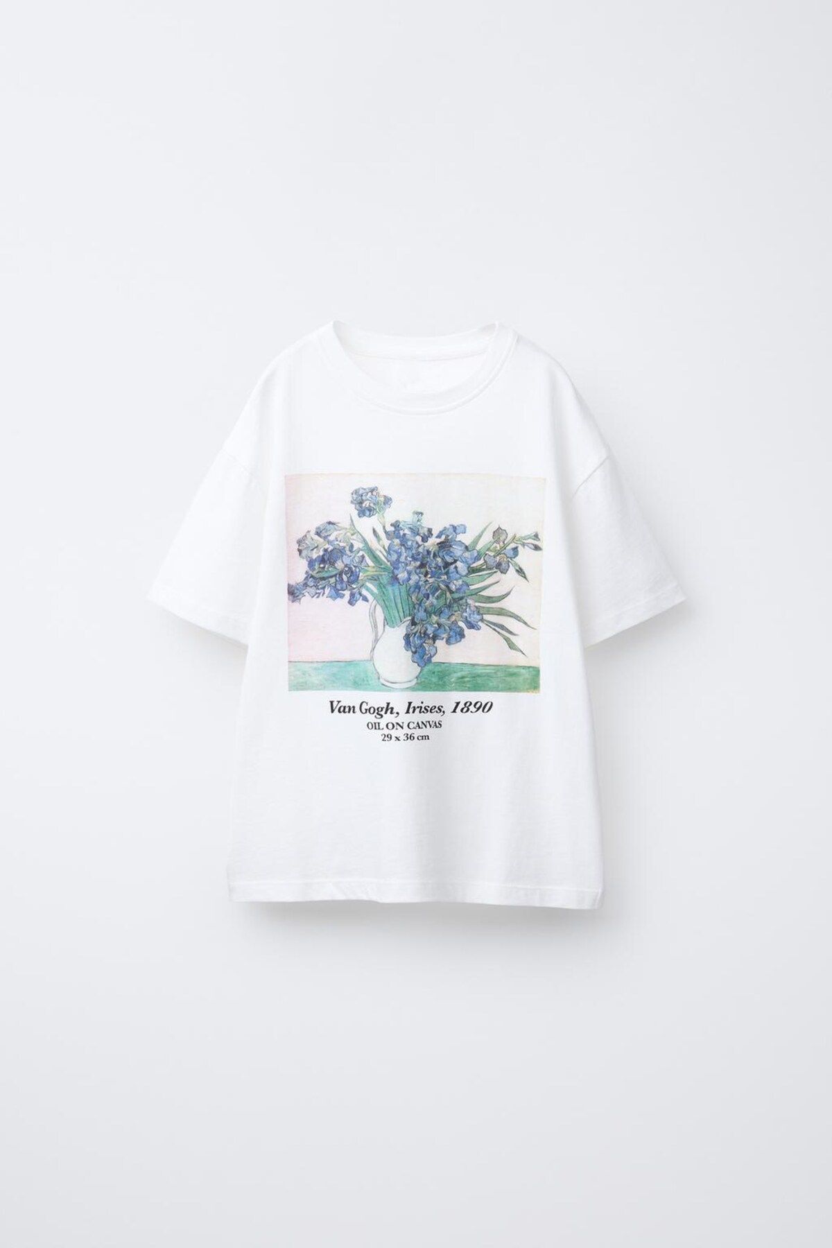 The Champ Clothing Sanat Temalı Van Gogh İrisler Baskılı Kız Çocuk %100 Pamuk Tişört