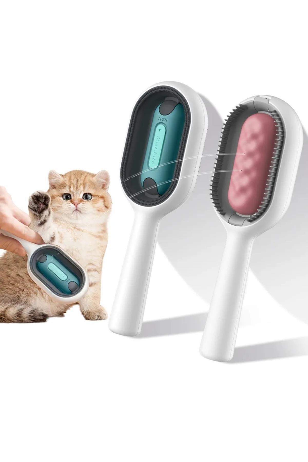 valkyrie-Cat Washing Brush with Water Tank Cat Comb Watery New Generation Pink 1