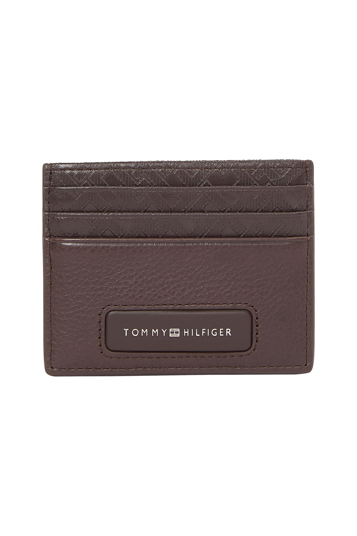 Tommy Hilfiger-Tommy Hilfiger Men Brown Monogram Cc Holder 1