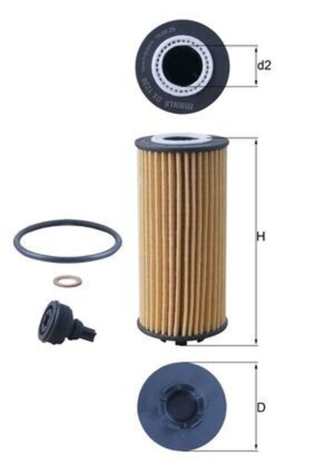 MAHLE YAG FILTRESI BMW B37 B38 B47 B48 F40 F45 F46 F48 F39 MINI F54 F55 F56 F60 11428593186
