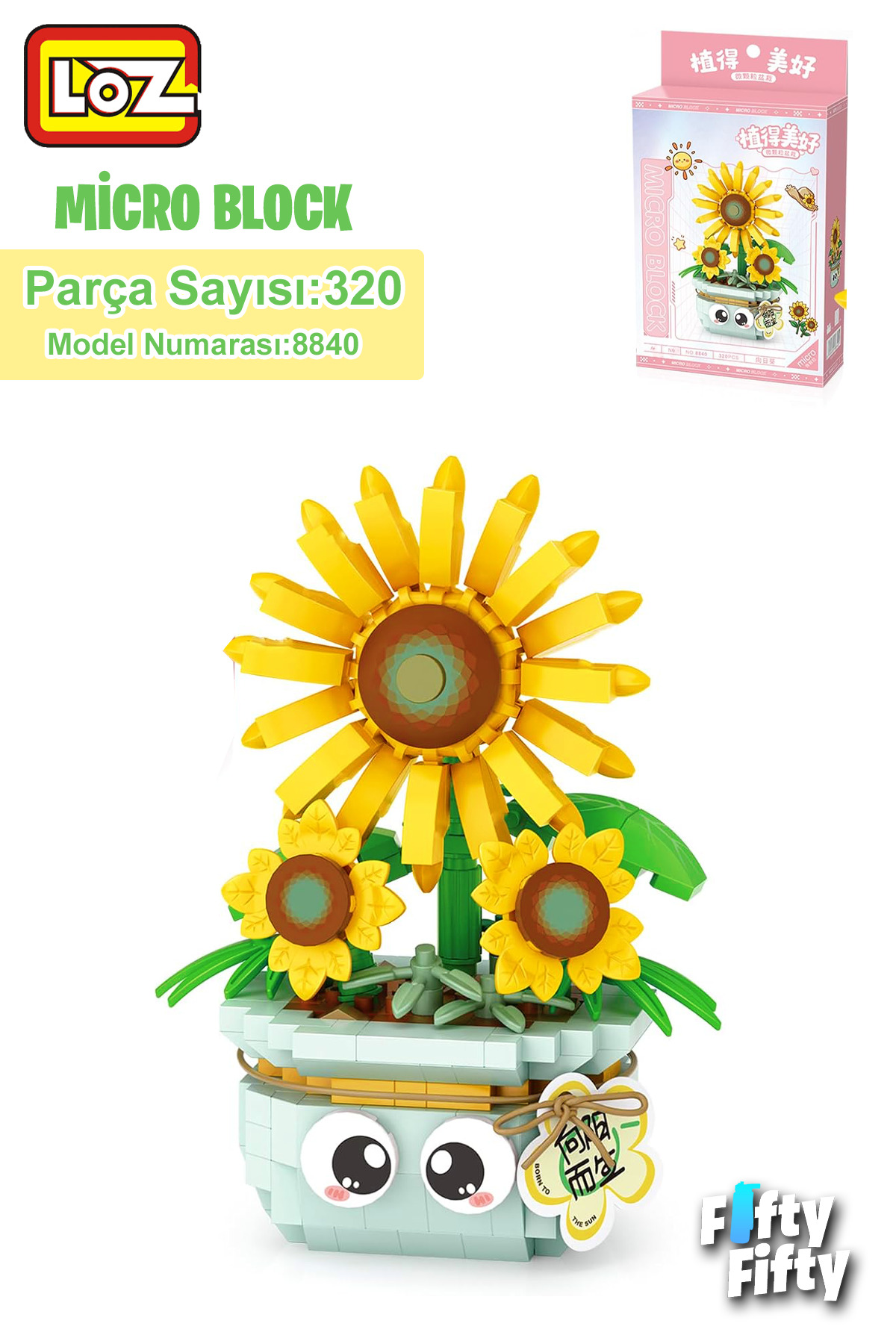 Vagonlife LOZ Micro Block Serisi Çiçek Buketi 320 Parça Oyuncak