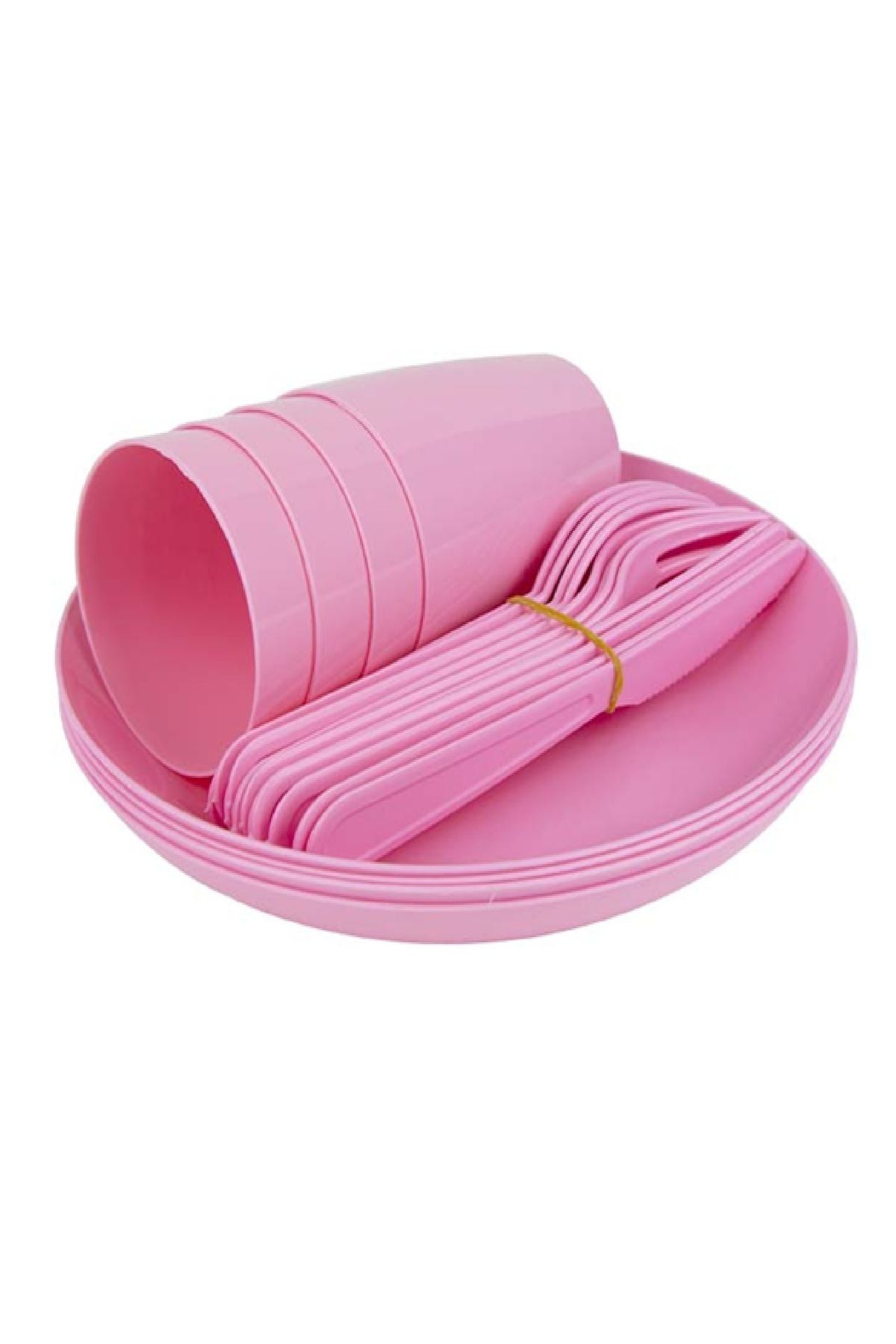 Roza's Home-20 Piece Picnic Set for 4 People Practical Does Not Take up Space Picnic Set Picnic Utensils 2