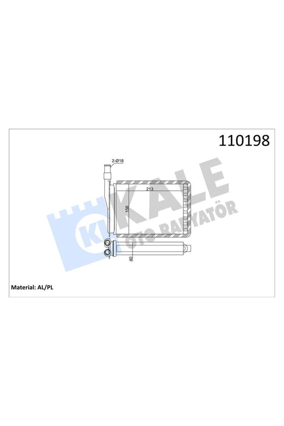 KALE KALORİFER RADYATÖRÜ R9-R11-EXP (212x156) (2 SIRA AL+PL SİSTEM) 7701027078