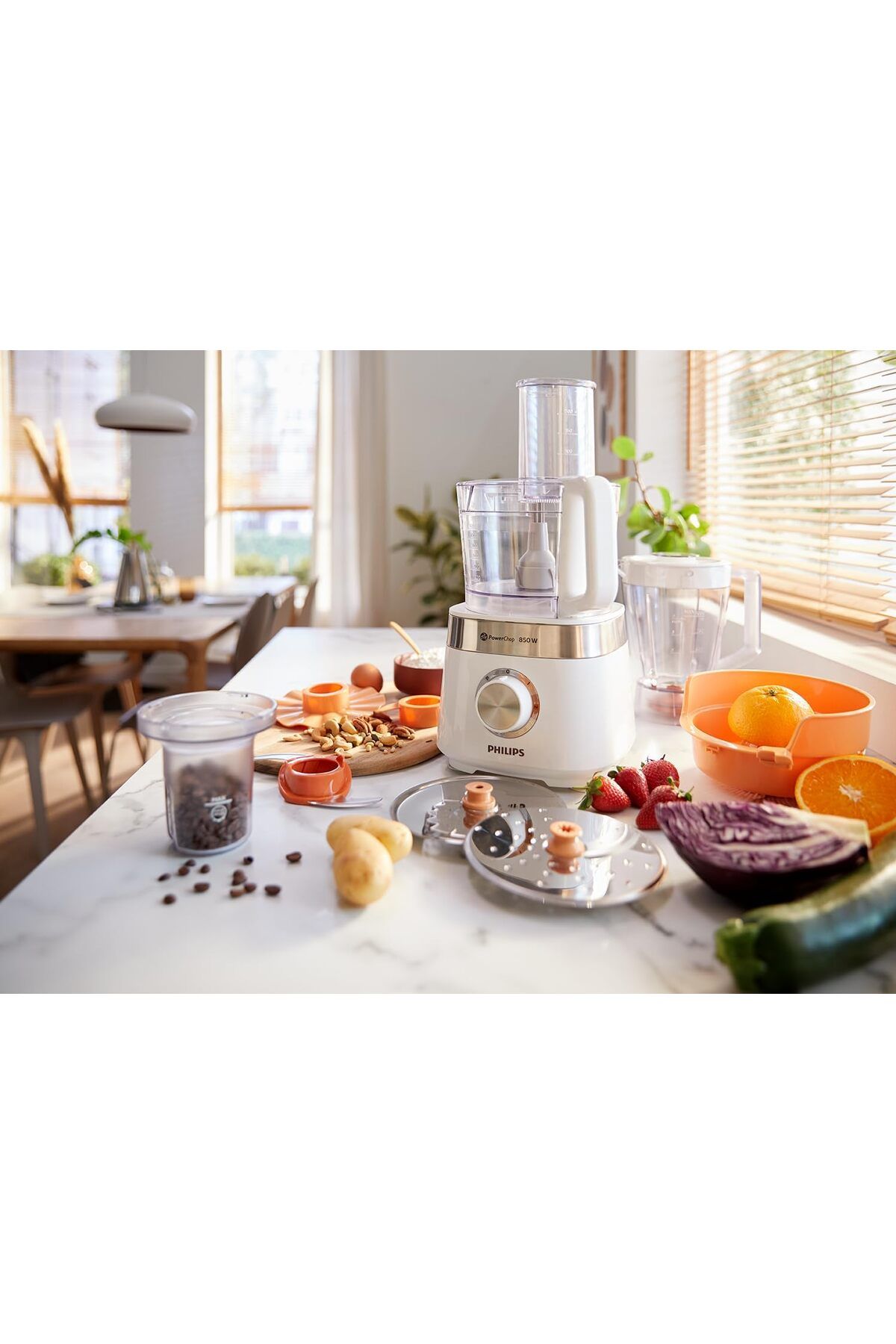 Philips-Philips Viva Collection Compact Food Processor - 850W 2