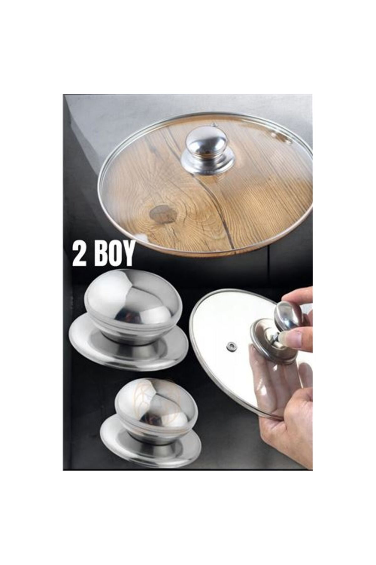 Skygo-2 Size Pot and Pan Lid Holder Set 1