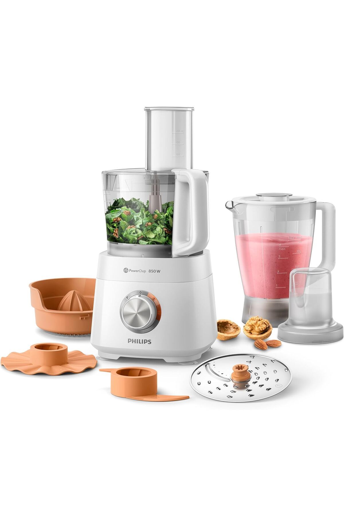 Philips-Philips Viva Collection Compact Food Processor - 850W 1