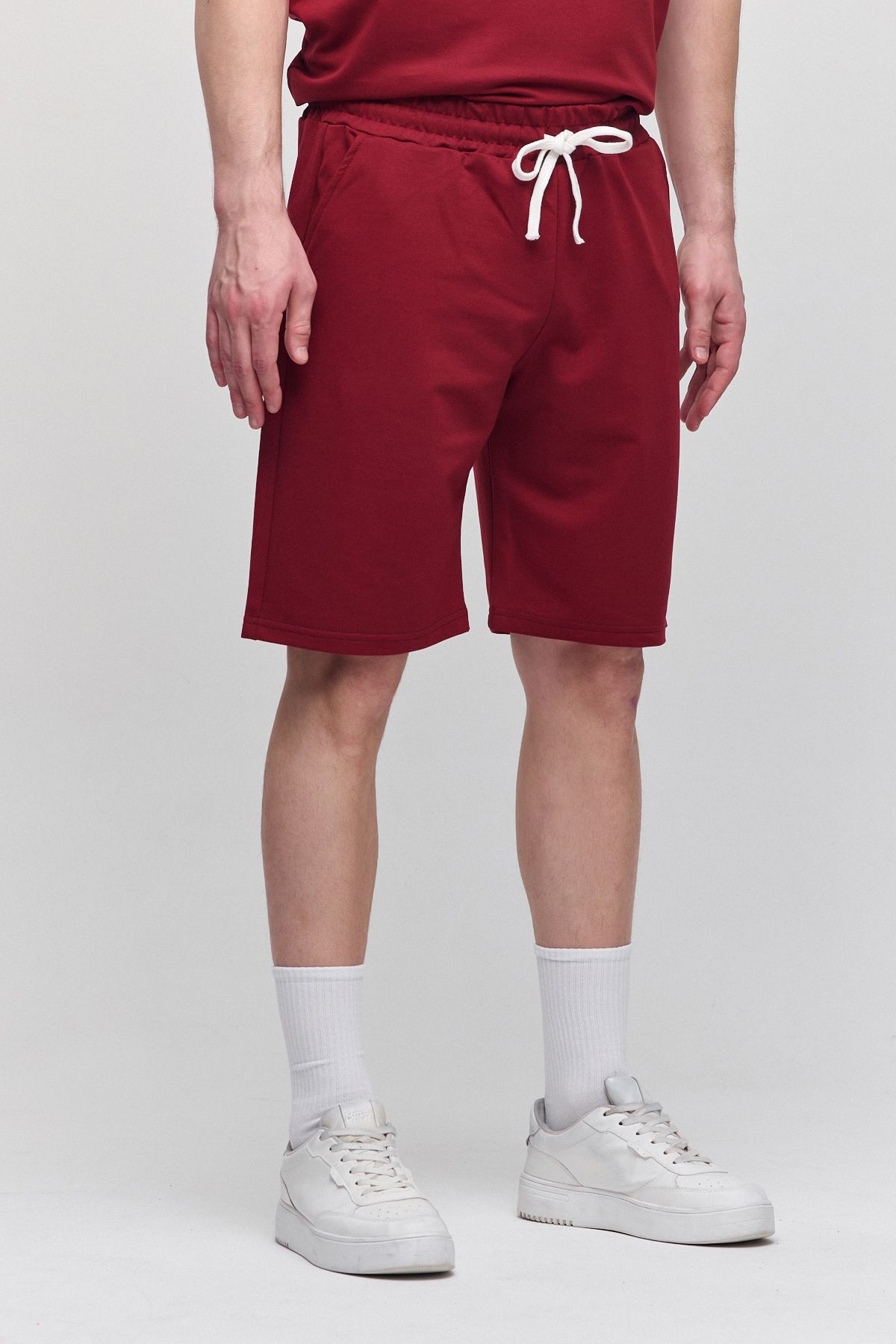 شلوارک و برمودا مردانه COMFORT FIT BORDEAUX SHORTS & BERMUDA COMBİNE MİCHAİL