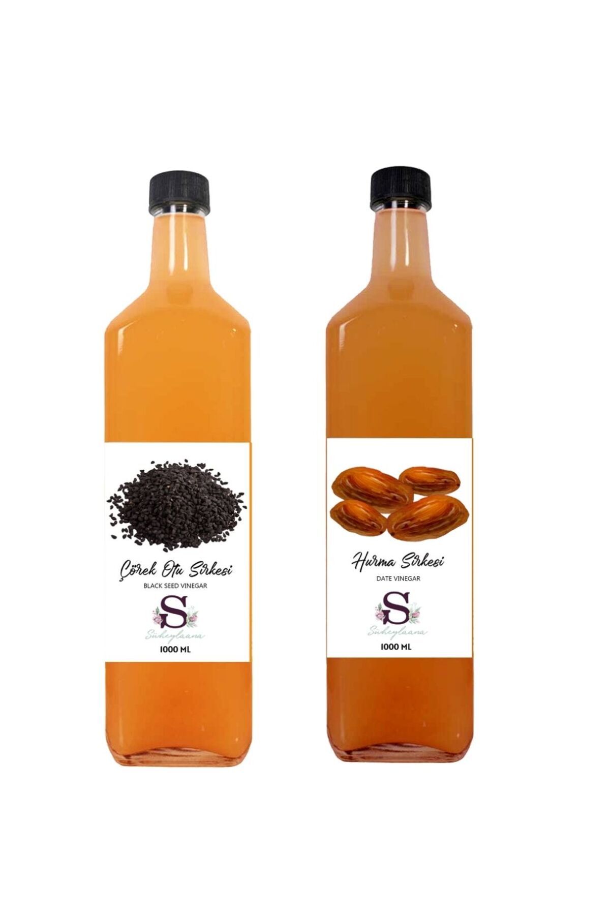 Doğal Çörek Otu Sirkesi 1000 Ml - Doğal Hurma Sirkesi 1000 Ml