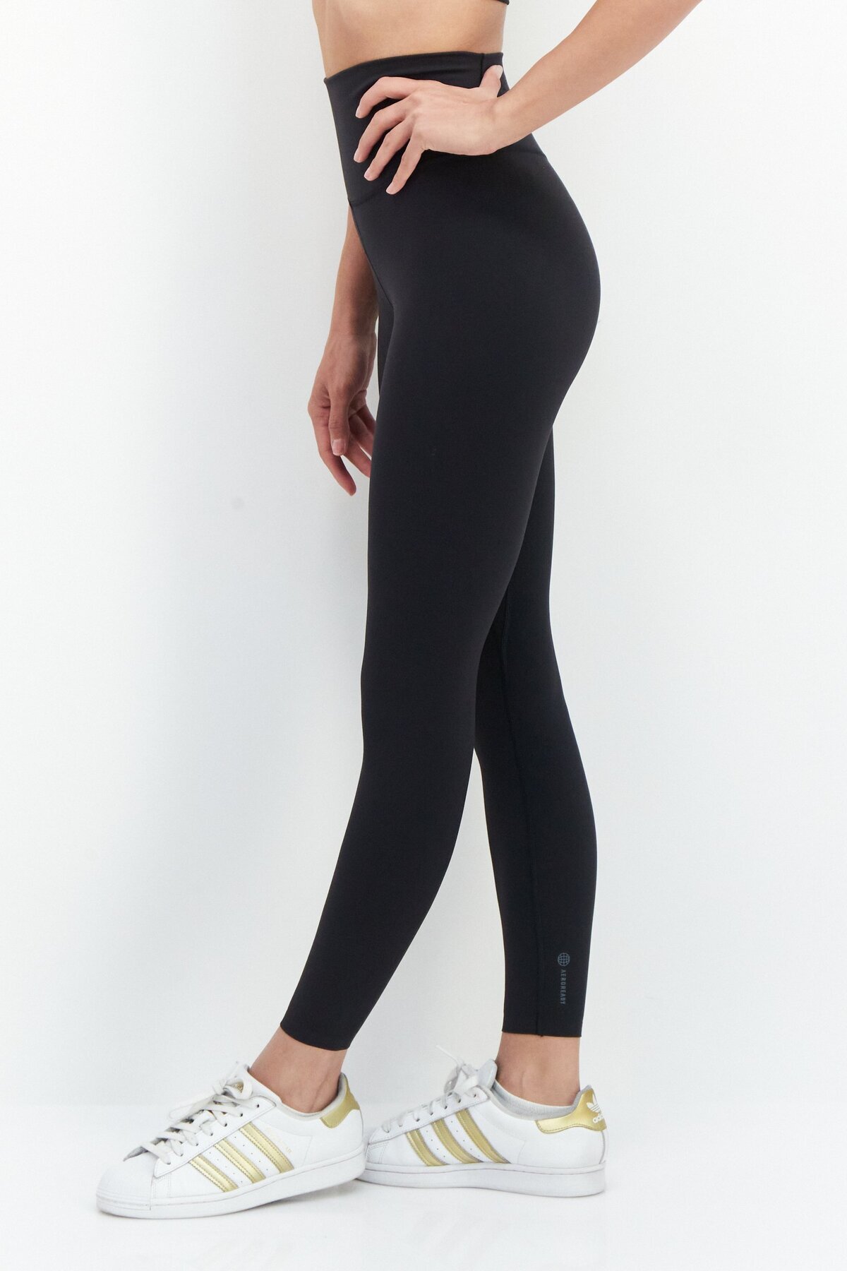 adidas-Women Tight Fit High Rise Yoga Leggings, Black 2