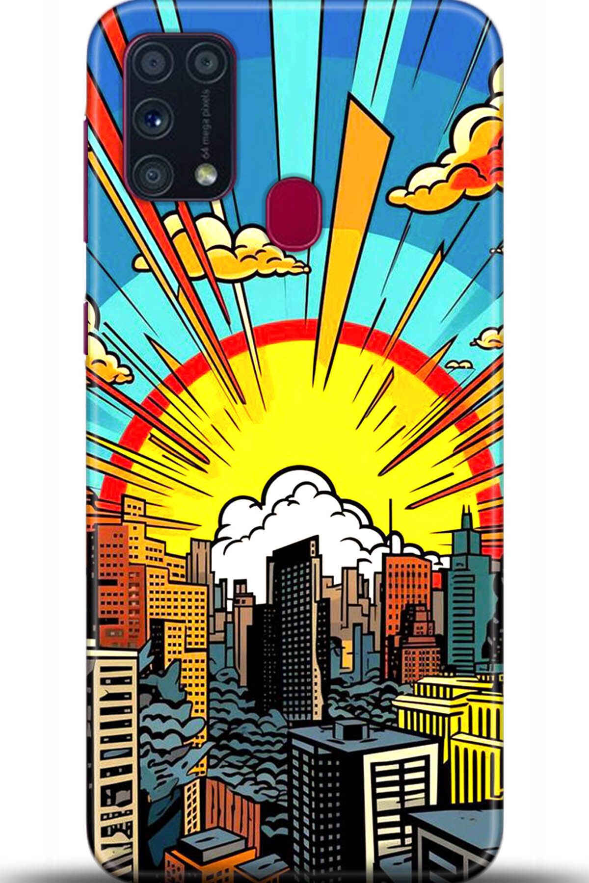 Noprin Samsung Galaxy M31 Kılıf HD Baskılı Kılıf - Happiness Series 5571