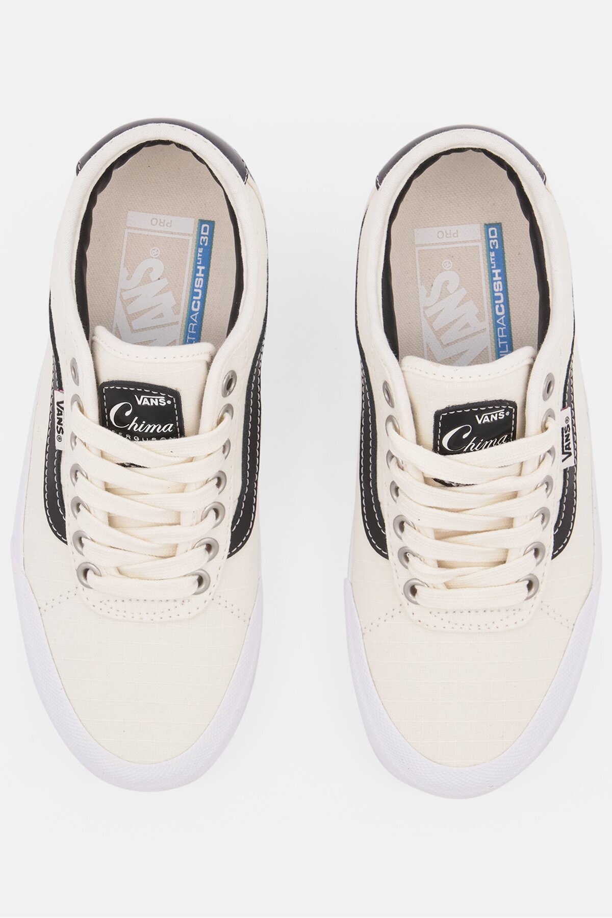 Vans-Kids Boy Chima Pro 2 Lace Up Skate Shoes, Beige/Black 4