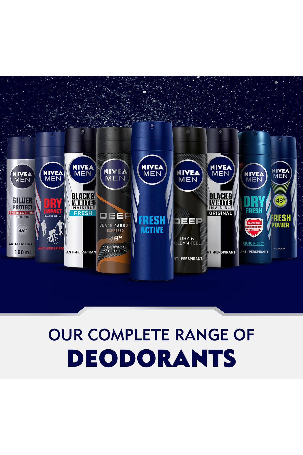 NIVEA-Men Antiperspirant Spray for Men Dry Impact 150 ml 7