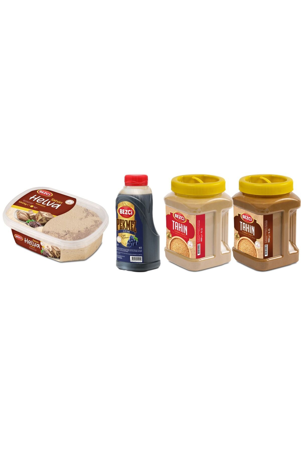 Bezci Kardeşler BEZCİTAHİN ÇifteKavrulmuşve Tahinve Pekmezve Kakaolu Helva 1665G