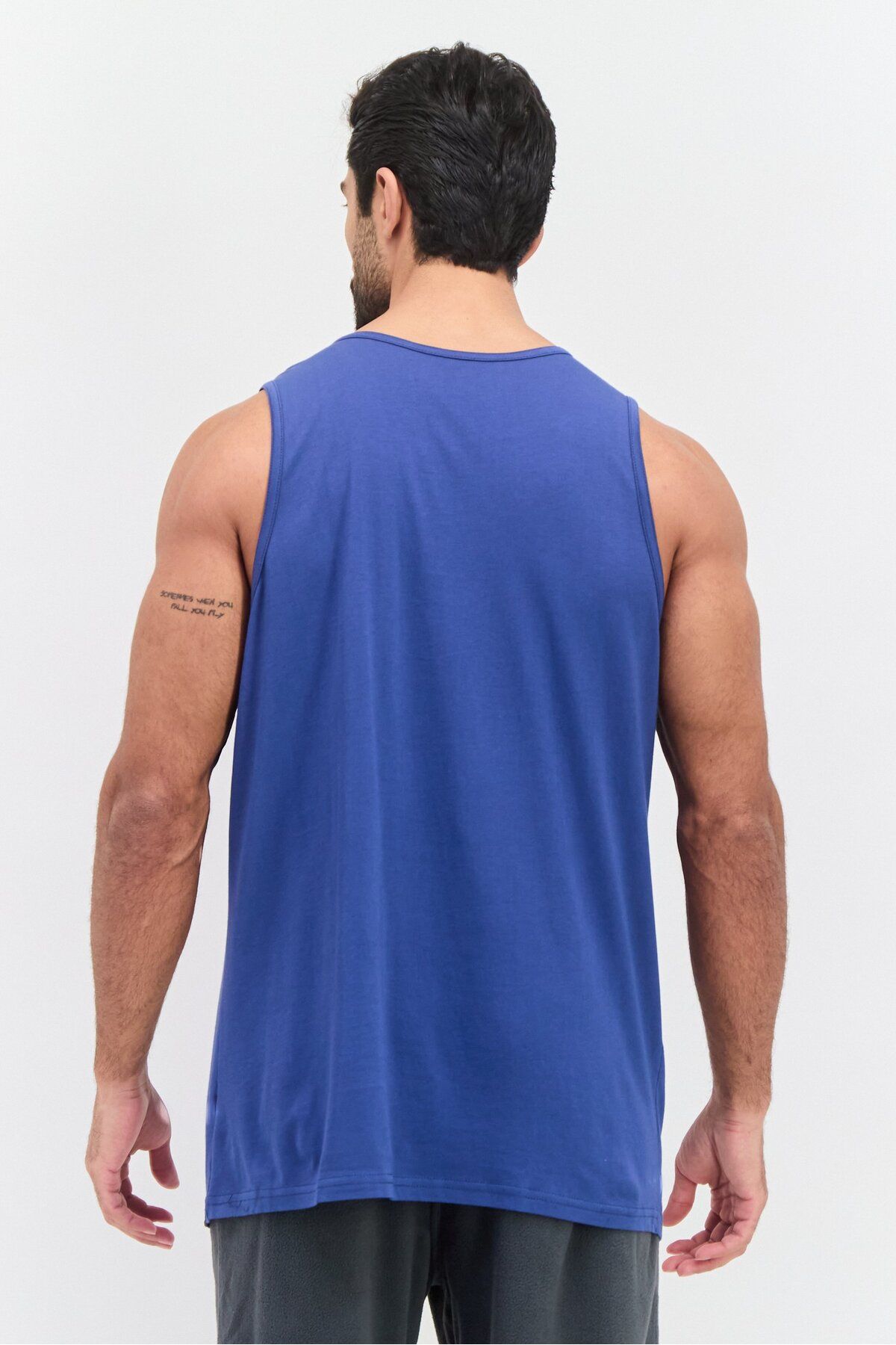 Hurley-Men Sportswear Fit Sleeveless Training Vest, Sage Blue 3