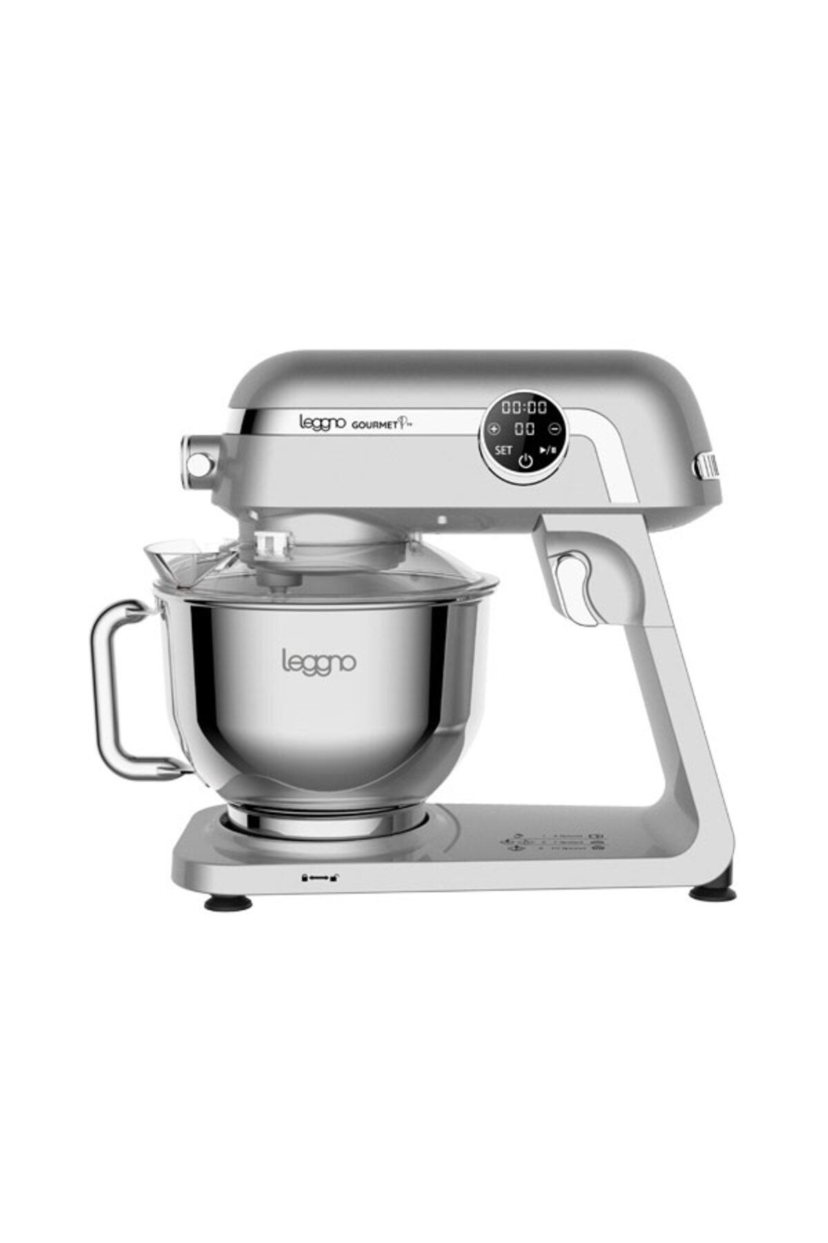 Leggno Gourmet Pro Stand Mikser Gümüş Gri