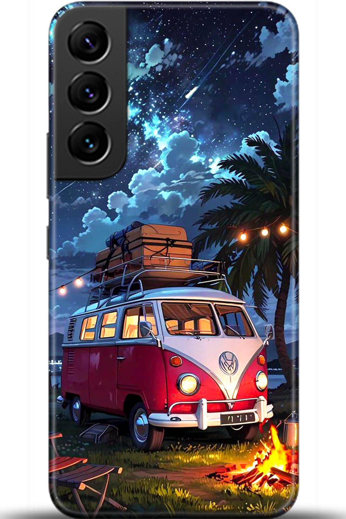 Noprin Samsung Galaxy S22 Kılıf HD Baskılı Kılıf - Happiness Series 5564