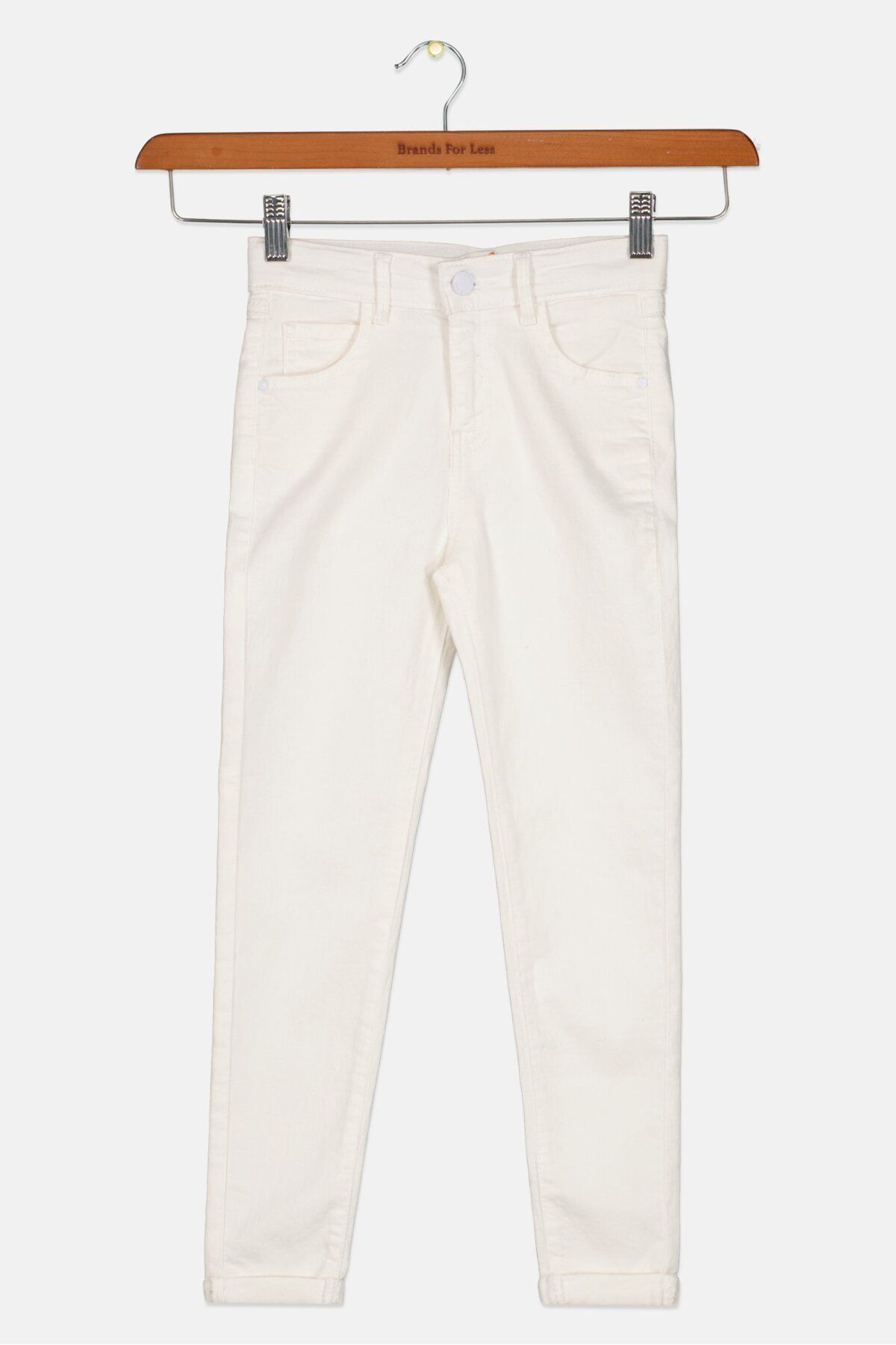 Guess-Kids Girl Skinny Fit Stretchable Jeans, White 1