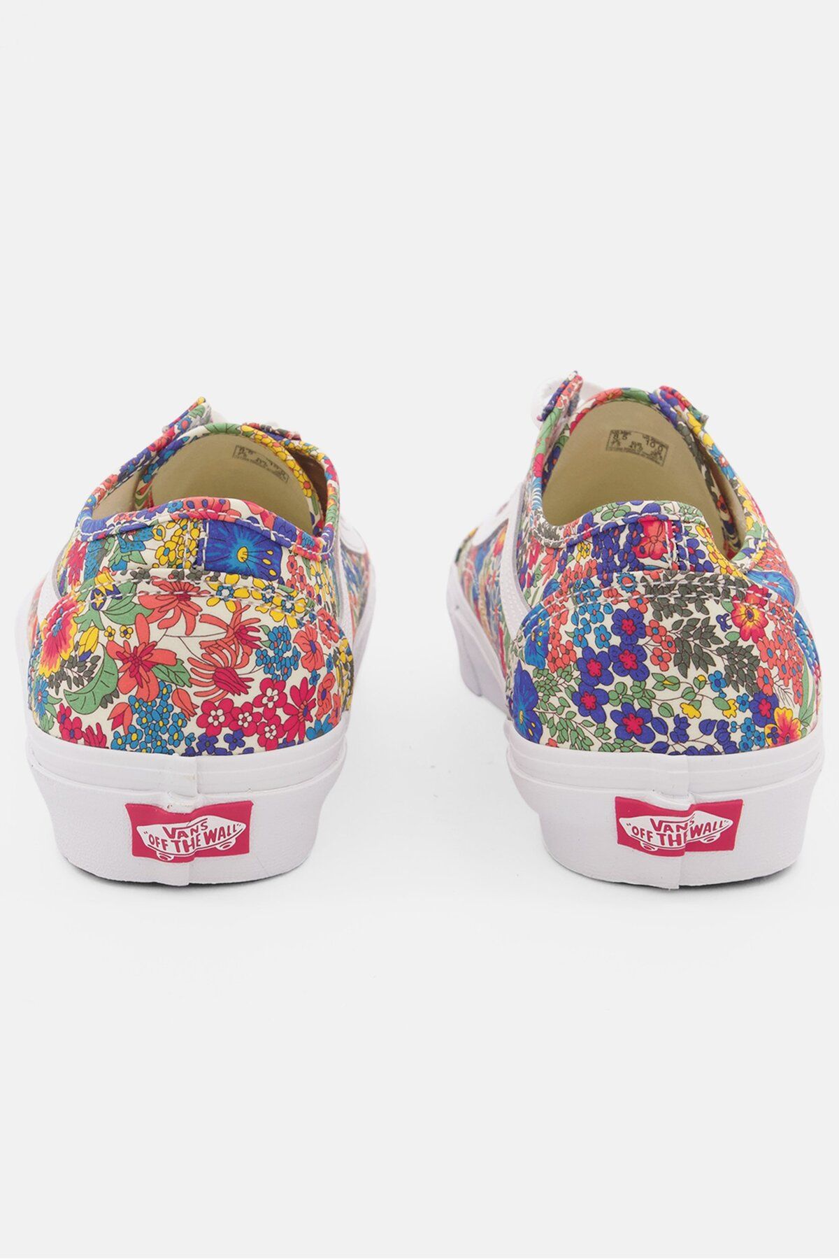 Vans-Women Lace Up Floral Print Casual Shoes, White Combo 4