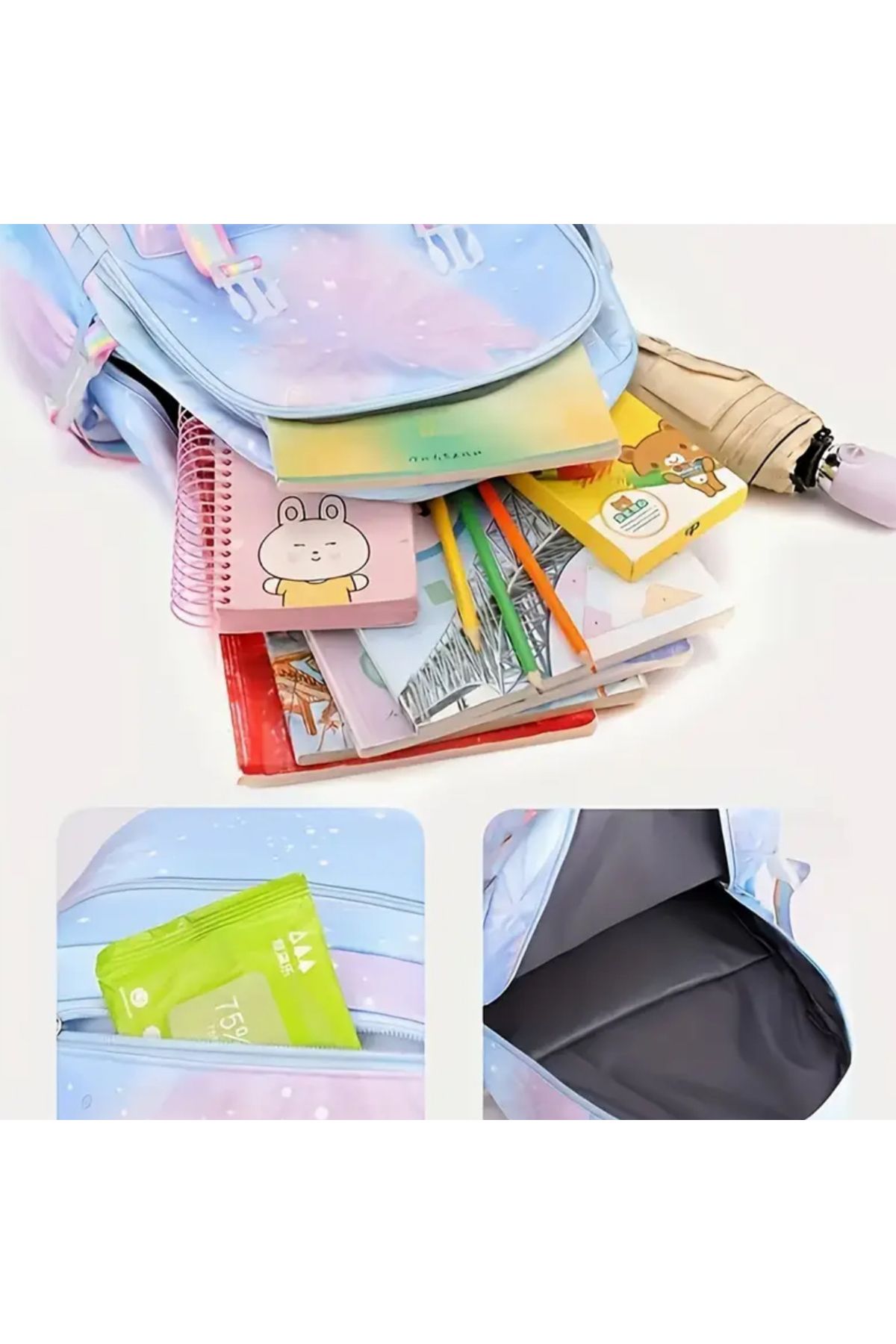 کیف مدرسه دخترانه و پسرانه بچگانه شخصیت SANRIO KUROMI کوله پشتی پسر بزرگ کودک So Iconic
