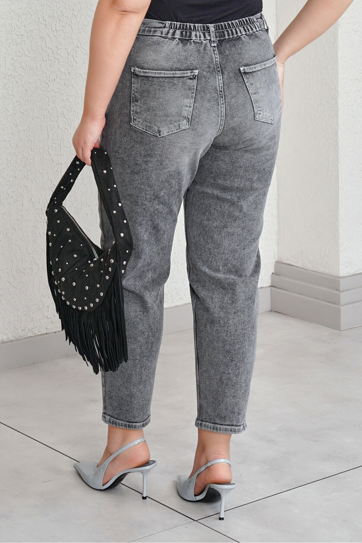 Büyük Moda-High Waist Mom Jean 6