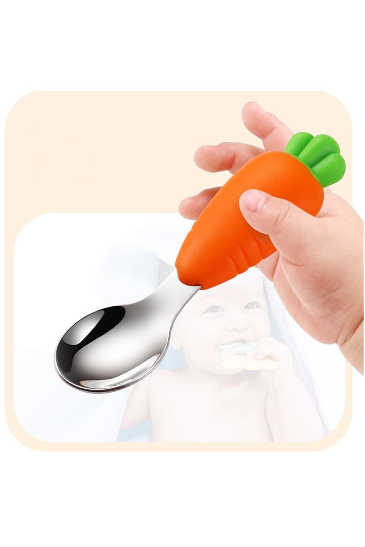 jojobebek Pembe Vakumlu Silikon Mama Tabağı, Silikon Saplı Metal Uçlu Çatal Ve Kaşık ( Tavşan Figürlü ) fotoğrafı 7 (önizleme)