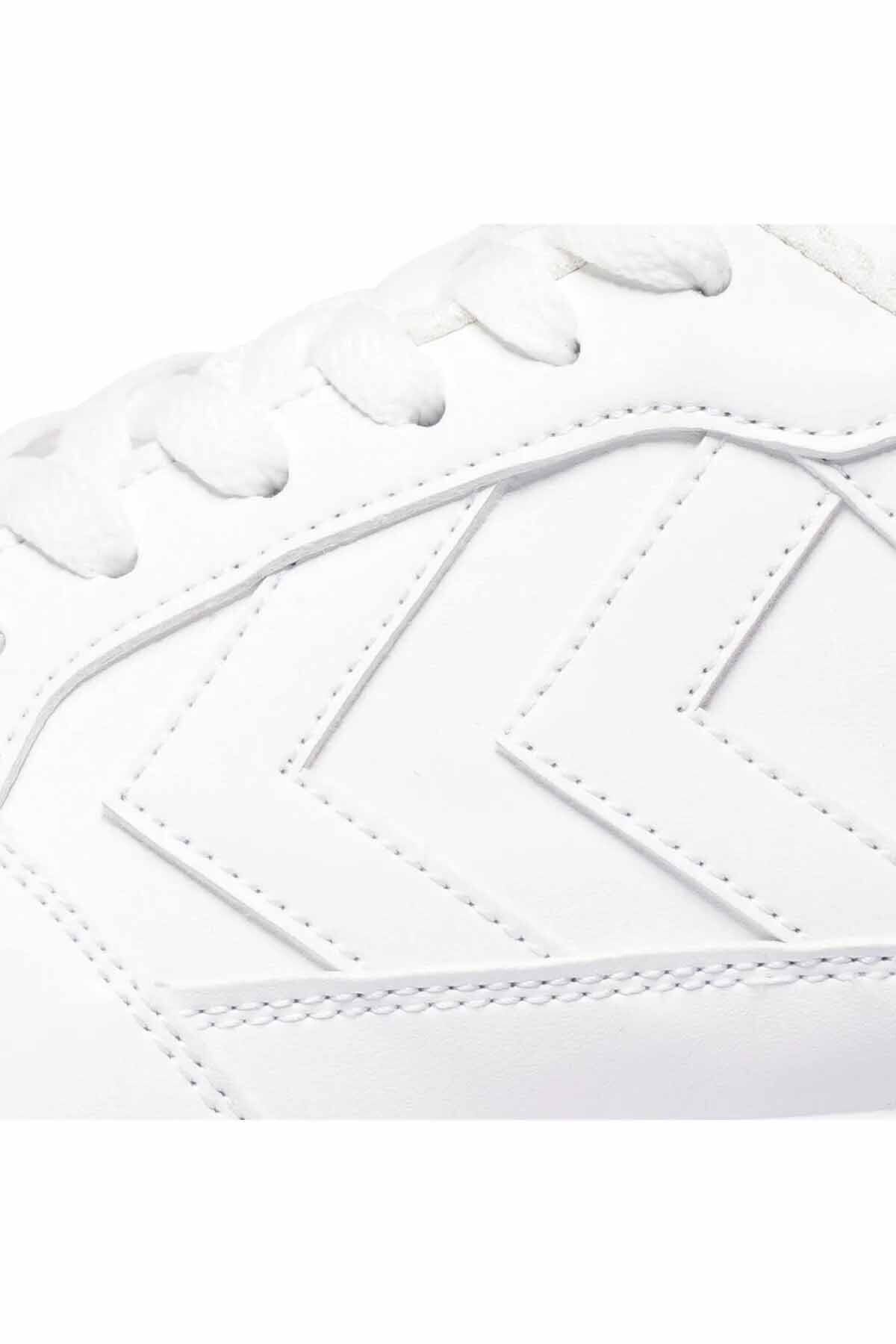 hummel-Unisex White Casual Sports Shoes Ply V-9 4