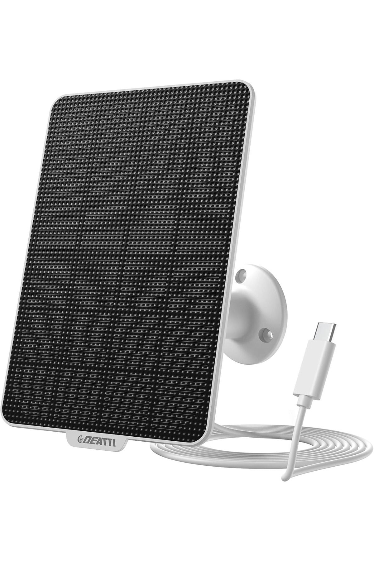 DEATTI 3W Güneş Paneli Kamera için, IP65 Su Geçirmez, USB, 3m Kablo, 360 Ayarlanabilir